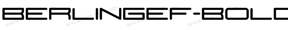 BerlingEF-Bold字体转换