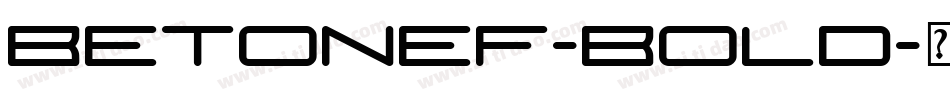 BetonEF-Bold字体转换