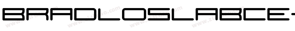 BradloSlabCE-Bold字体转换