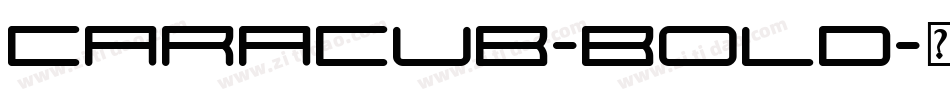 Caracub-Bold字体转换