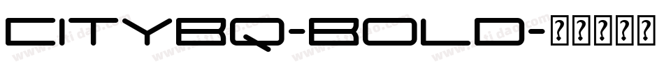 CityBQ-Bold字体转换