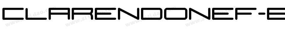ClarendonEF-Bold字体转换
