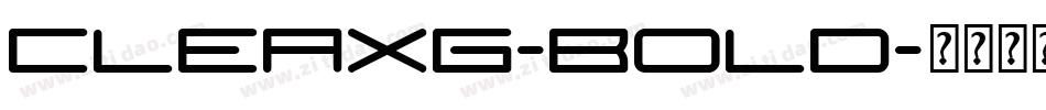 Cleaxg-Bold字体转换