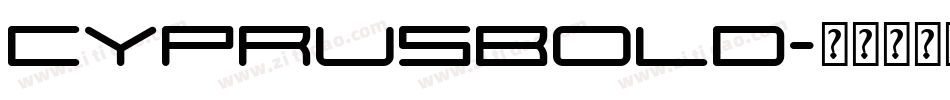 CyprusBold字体转换