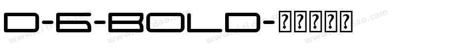 D-6-Bold字体转换