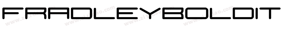FradleyBoldItalic-d5oZ字体转换