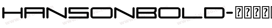 HansonBold字体转换