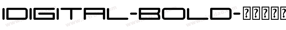 Idigital-Bold字体转换