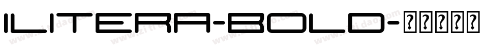 Ilitera-Bold字体转换