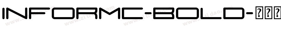 InformC-Bold字体转换
