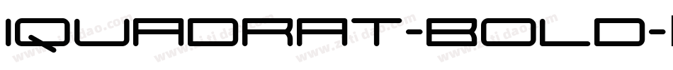 Iquadrat-Bold字体转换