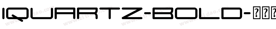 Iquartz-Bold字体转换