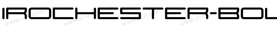 Irochester-Bold字体转换