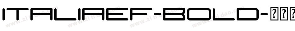 ItaliaEF-Bold字体转换
