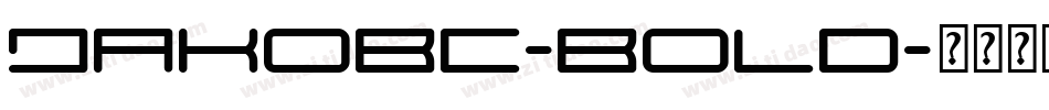 JakobC-Bold字体转换