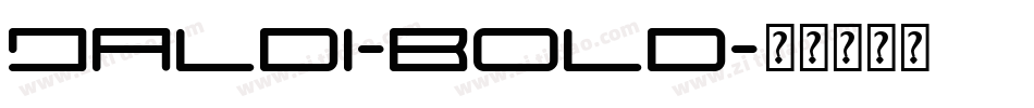 Jaldi-Bold字体转换