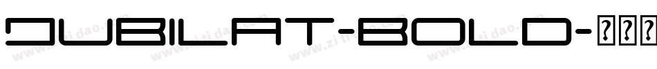 Jubilat-Bold字体转换