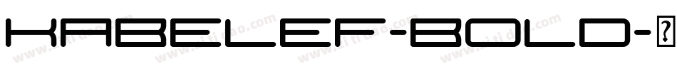 KabelEF-Bold字体转换
