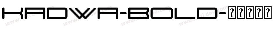 Kadwa-Bold字体转换