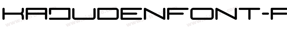 KajudenFont-full-Bold转换器字体转换