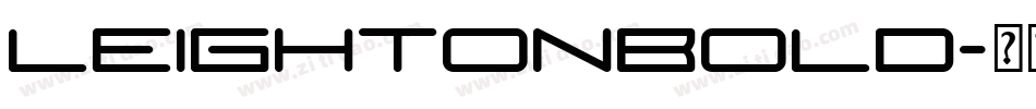 LeightonBold字体转换