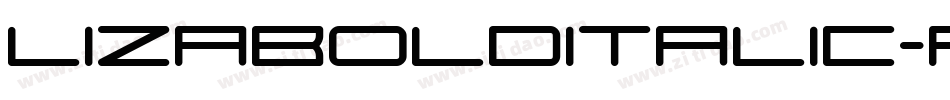 LizaBoldItalic-RMVW字体转换