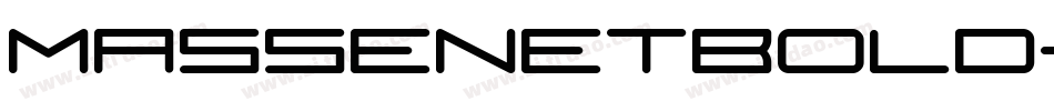 MassenetBold-Bold字体转换