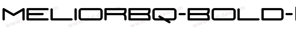MeliorBQ-Bold字体转换