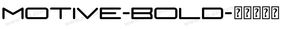 Motive-Bold字体转换