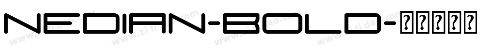 Nedian-Bold字体转换