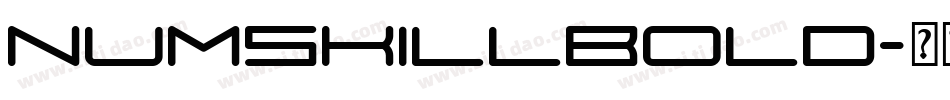 NumskillBold字体转换
