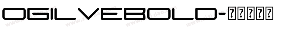 OgilveBold字体转换