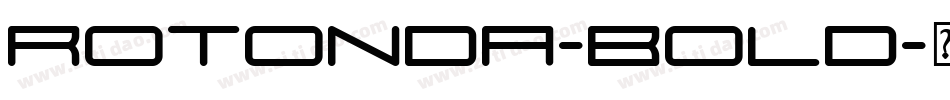 Rotonda-Bold字体转换