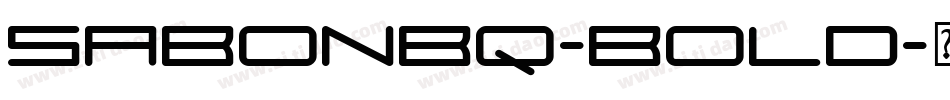 SabonBQ-Bold字体转换