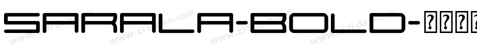 Sarala-Bold字体转换