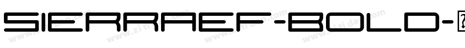 SierraEF-Bold字体转换