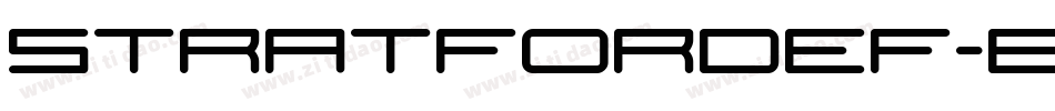 StratfordEF-Bold字体转换