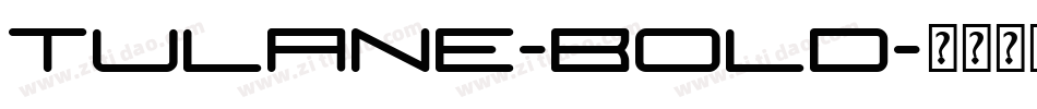Tulane-Bold字体转换