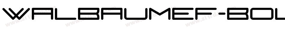 WalbaumEF-Bold字体转换