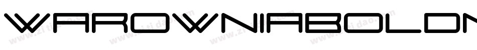 WarowniaBoldNarrow-5ROV字体转换