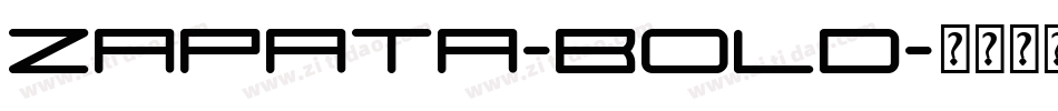 Zapata-Bold字体转换