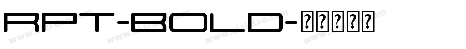 rpt-Bold字体转换