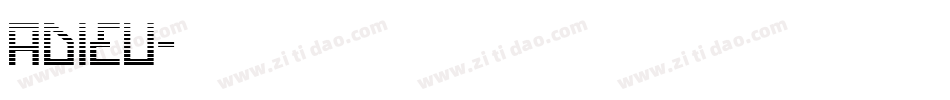 adieu字体转换