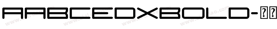 AabcedXBold字体转换