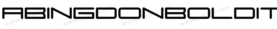 AbingdonBoldItalic-9wDL字体转换