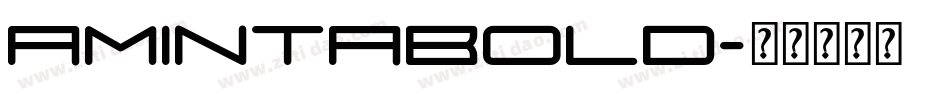 AmintaBold字体转换