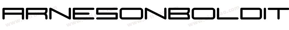 ArnesonBoldItalic-4jnD字体转换