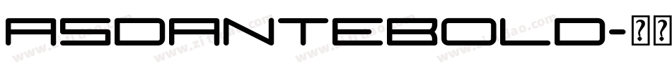 AsdanteBold字体转换