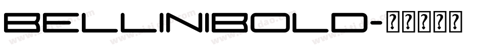 BelliniBold字体转换