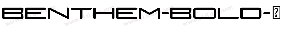 Benthem-Bold字体转换